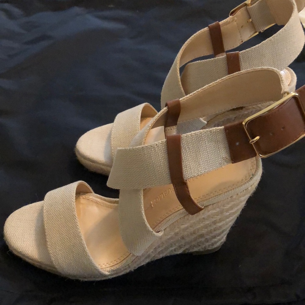 Banana republic wedge espadrilles